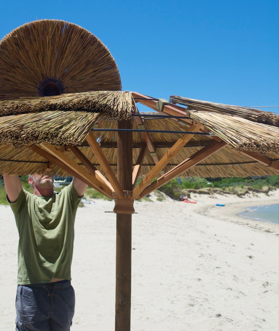African Sun Thatch Umbrella