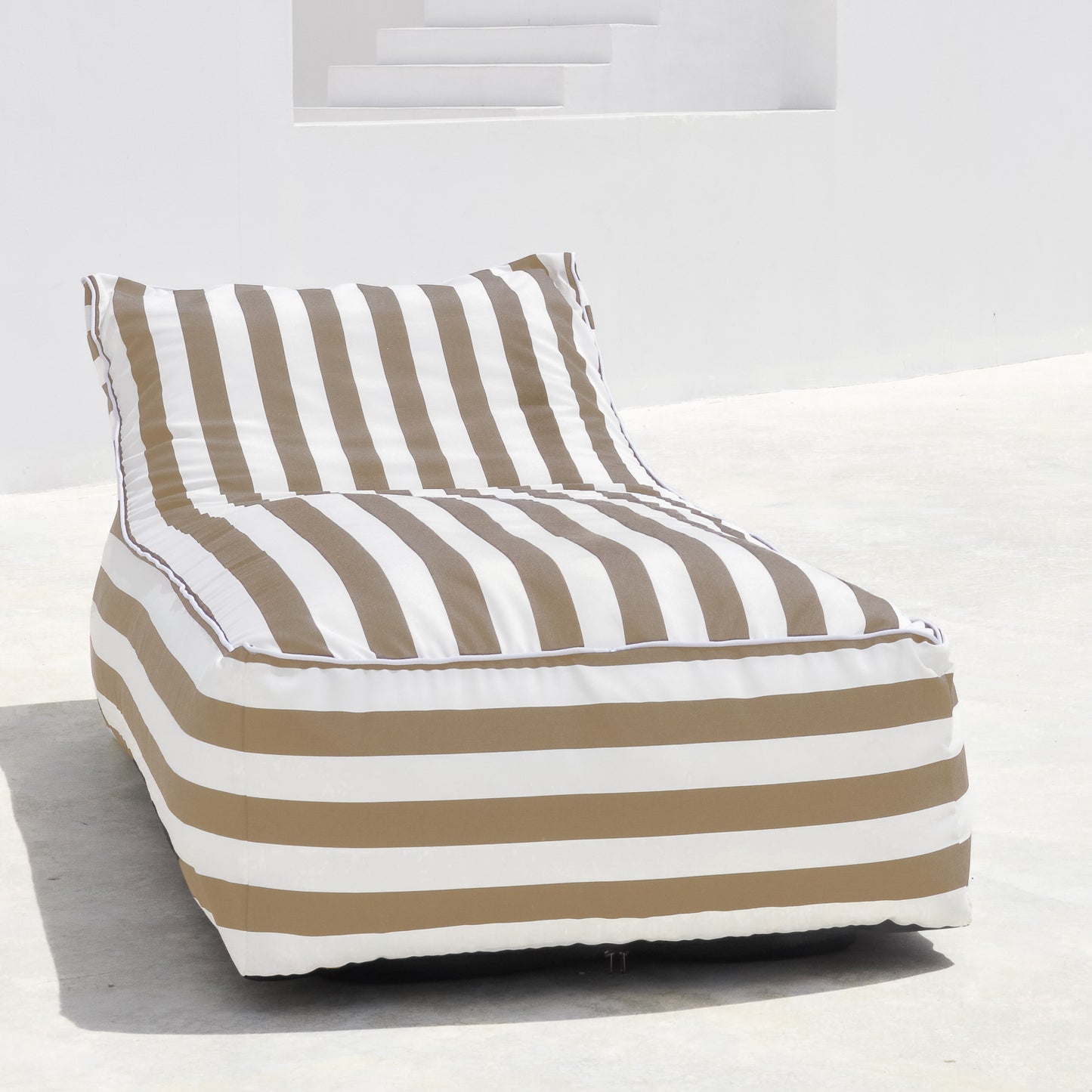 Striped Outdoor Loungers