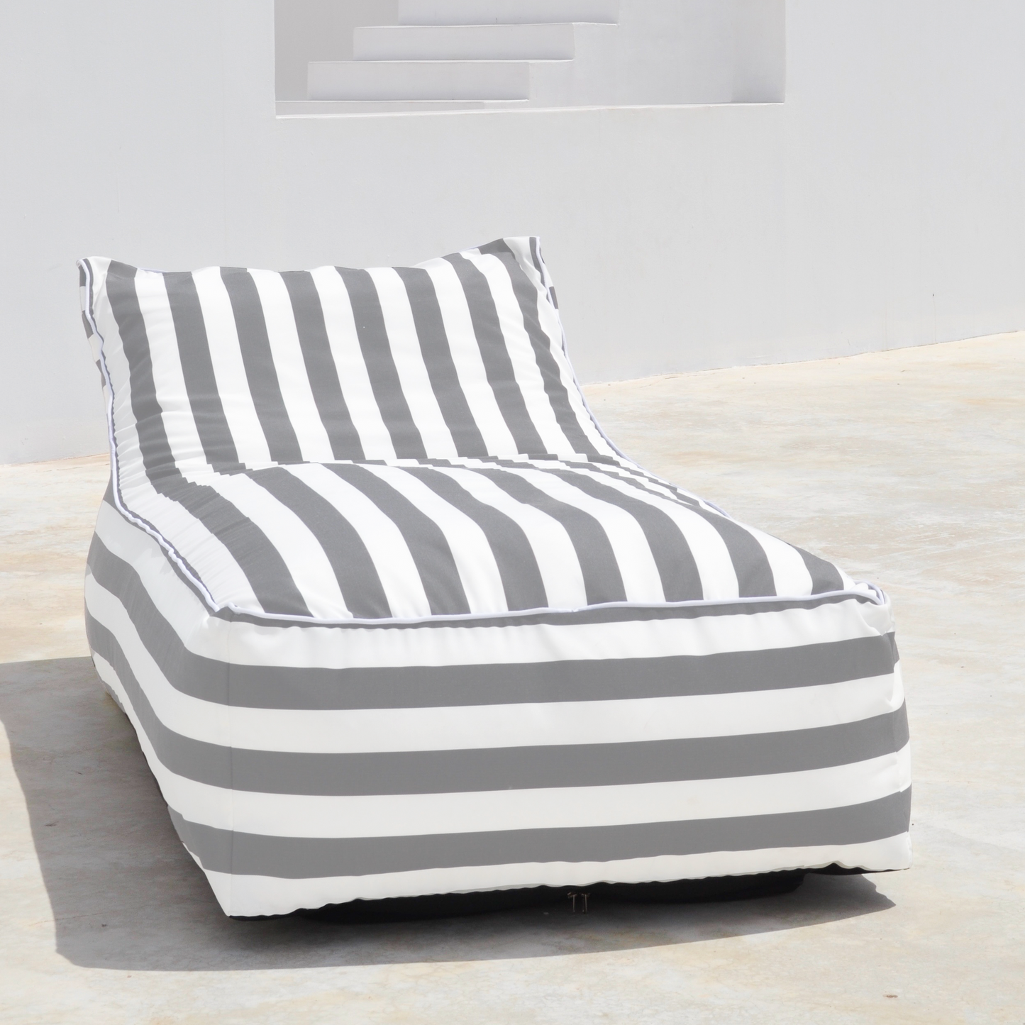 Striped Outdoor Loungers