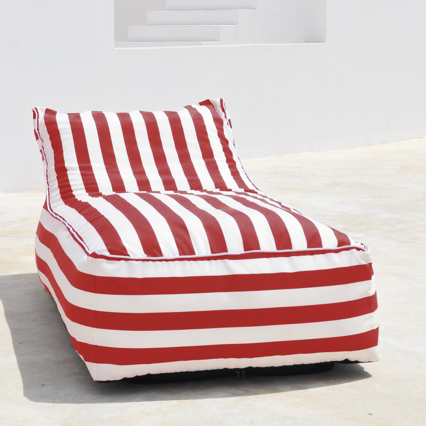 Striped Outdoor Loungers