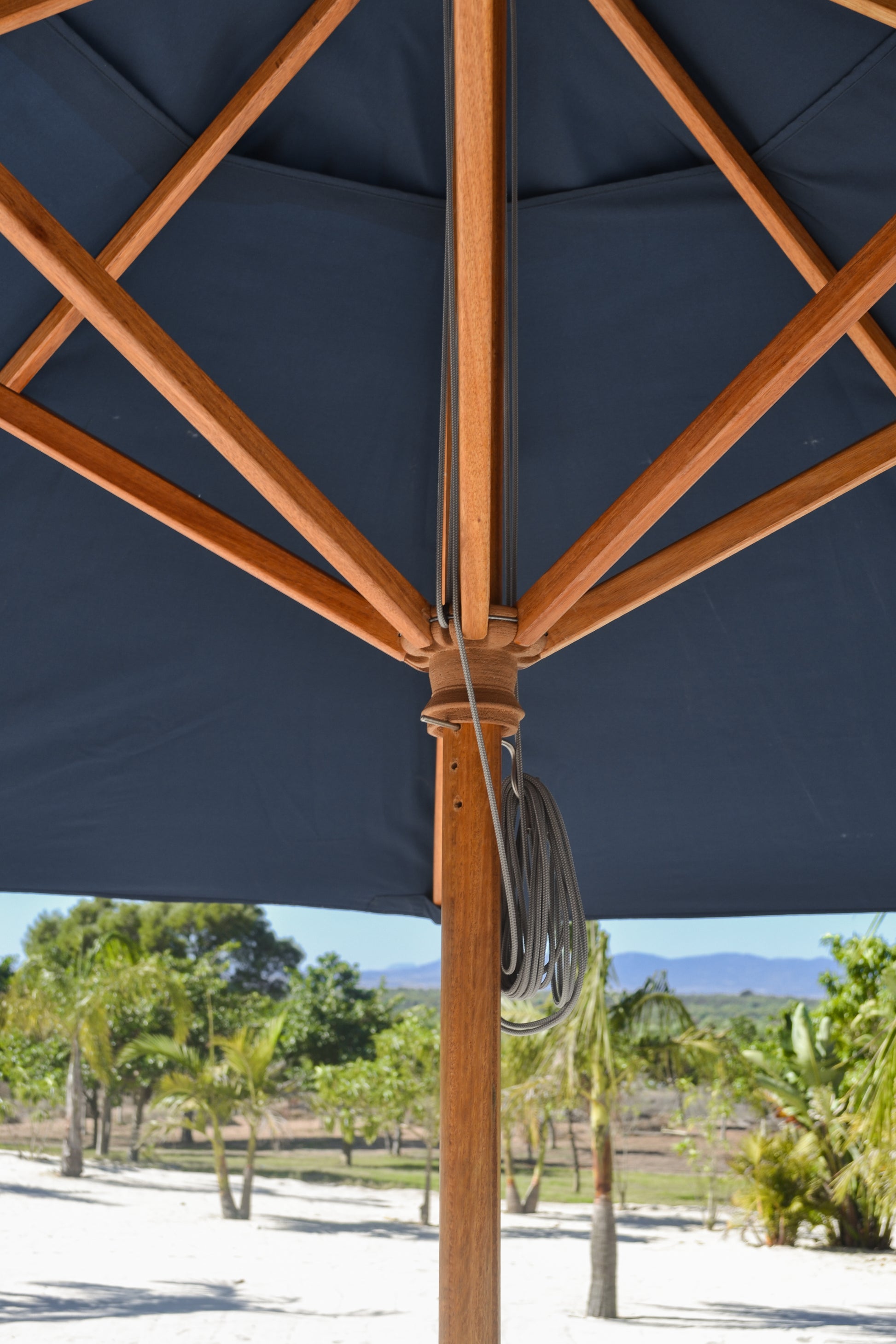 ikayaa 3m wooden patio garden umbrella 3m Octagonal Umbrella – thatchandshade